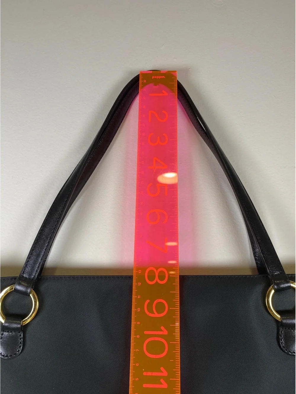 Vintage Kate Spade New York Black Nylon and Leather Shoulder Bag
